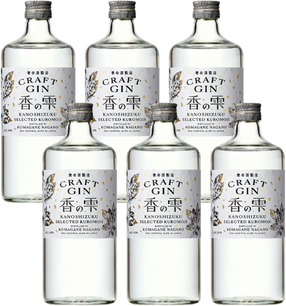 養命酒製造 クラフトジン 香の雫 [ スピリッツ 700ml×6本 