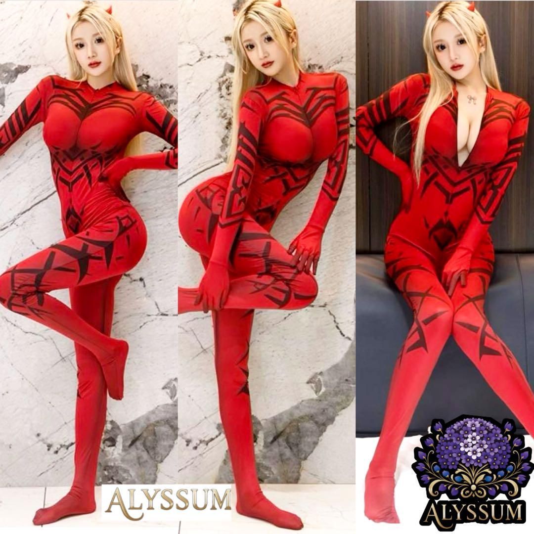 セクシー3Dプリント妖艶魔女コスプレ衣装 オープンクロッチ対応