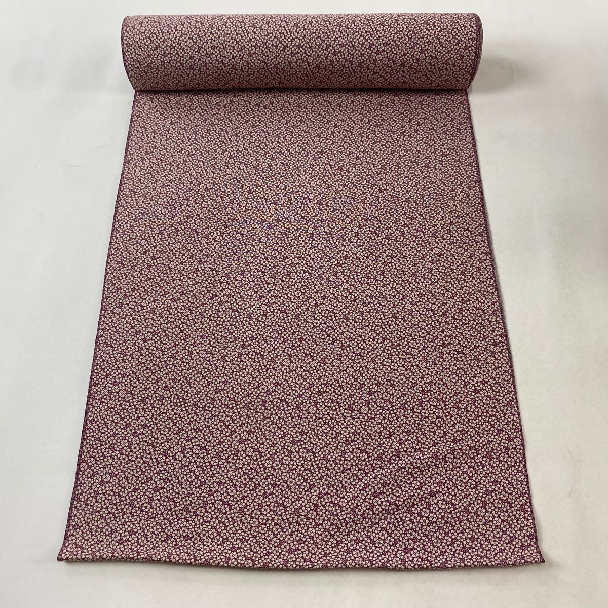 反物 秀品 紬 証紙 縞 黒 正絹 【中古】（反物 秀品 紬 証紙