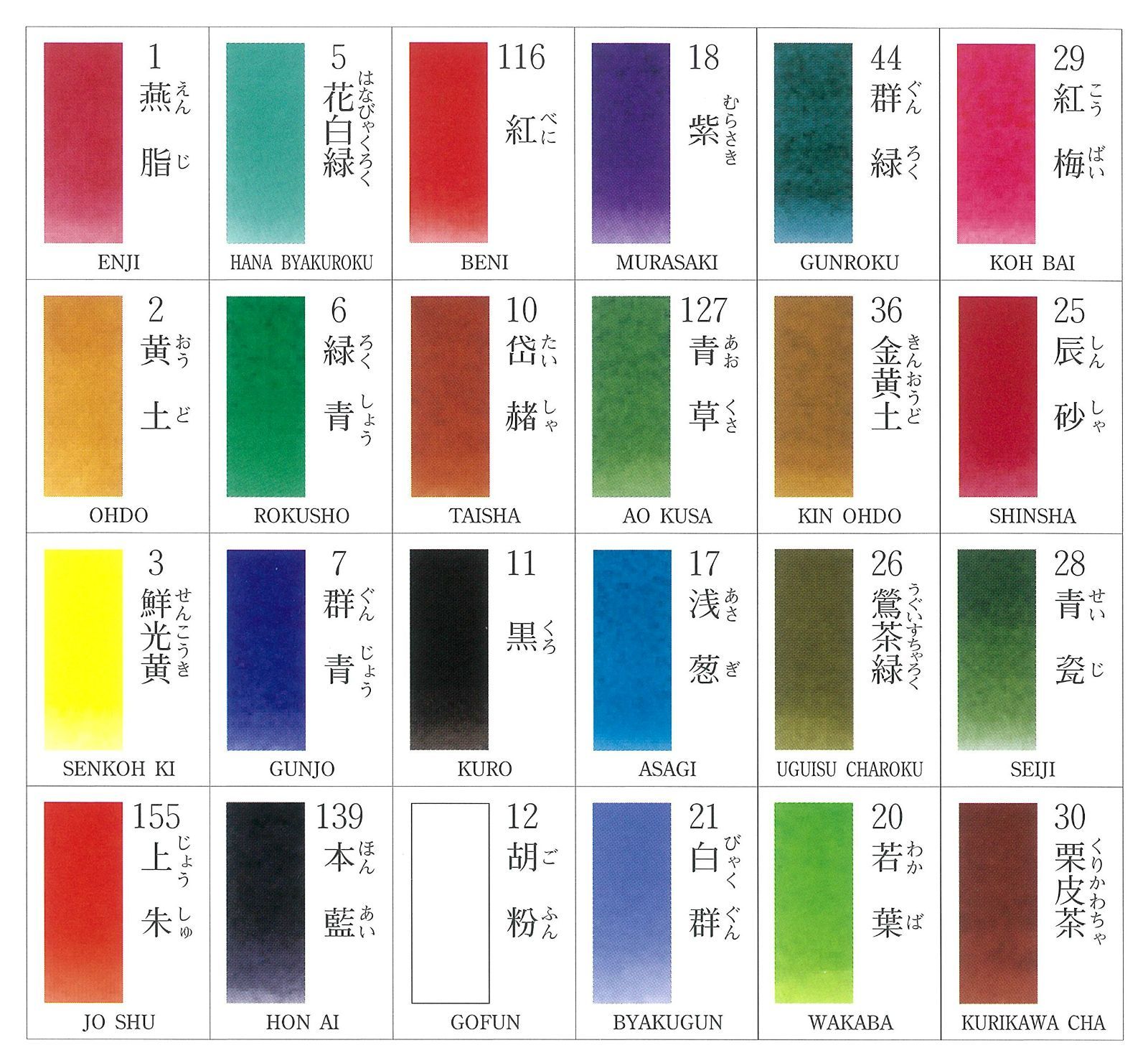 【在庫処分】吉祥(Kissho) 日本画用絵具 角顔彩 上製 24色 91fqK-82A6L._AC_UF894,