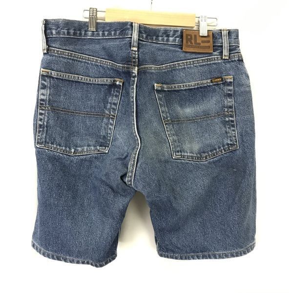 超SALE』POLO JEANS CO./ラルフローレン★ショート/ハーフ/デニムパンツ【W33ｘ30/メンズL程度】ジーンズ/半ズボン/Pants/Trouser◆cBH665 ＃BUZZBERG