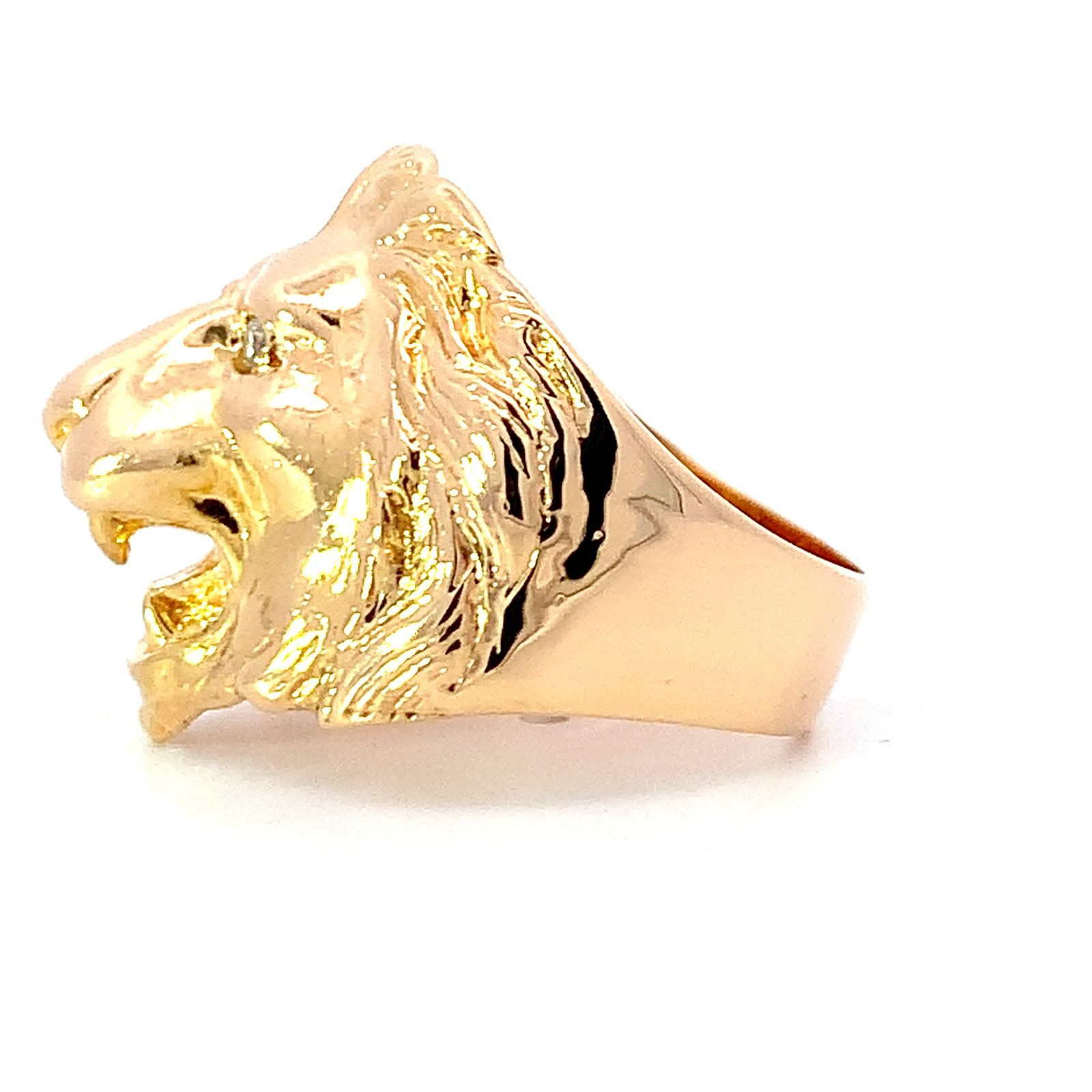 ライオン ダイヤモンド ゴールド リング K18 USTAUSTRALIA_COM_AU