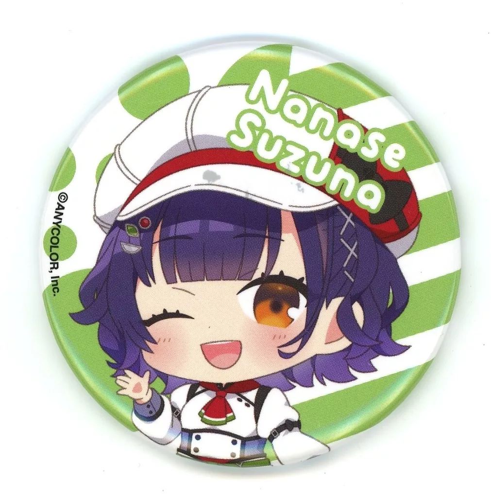 七瀬すず菜 缶バッジ 中古】バッジ・ビンズ 七瀬すず菜 缶バッジ 「バーチャルYouTuber にじ