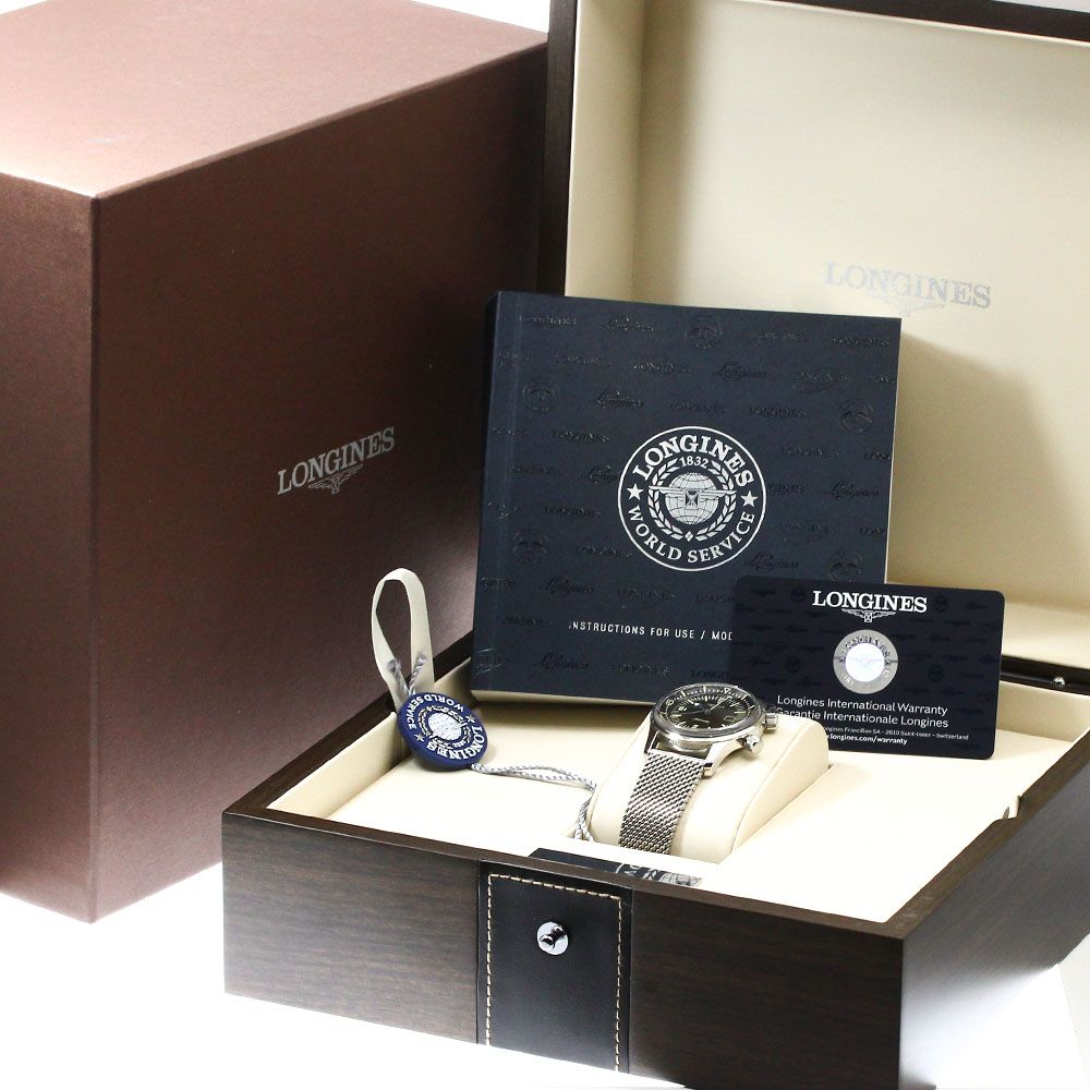 神秘的な ロンジン LONGINES L3.374.4 L33744506 レジェンドダイバー デイト 自動巻き メンズ 箱 保証書付き_910858 送料無料!