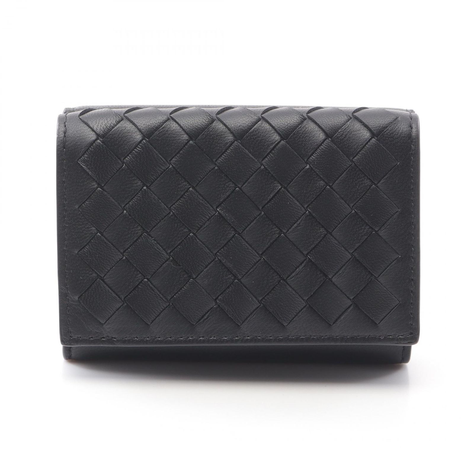 ボッテガヴェネタ BOTTEGA VENETA 三つ折り財布 イントレチャート 515385VO0B28885 ブラック レザー 三つ折財布 ユニセックス
