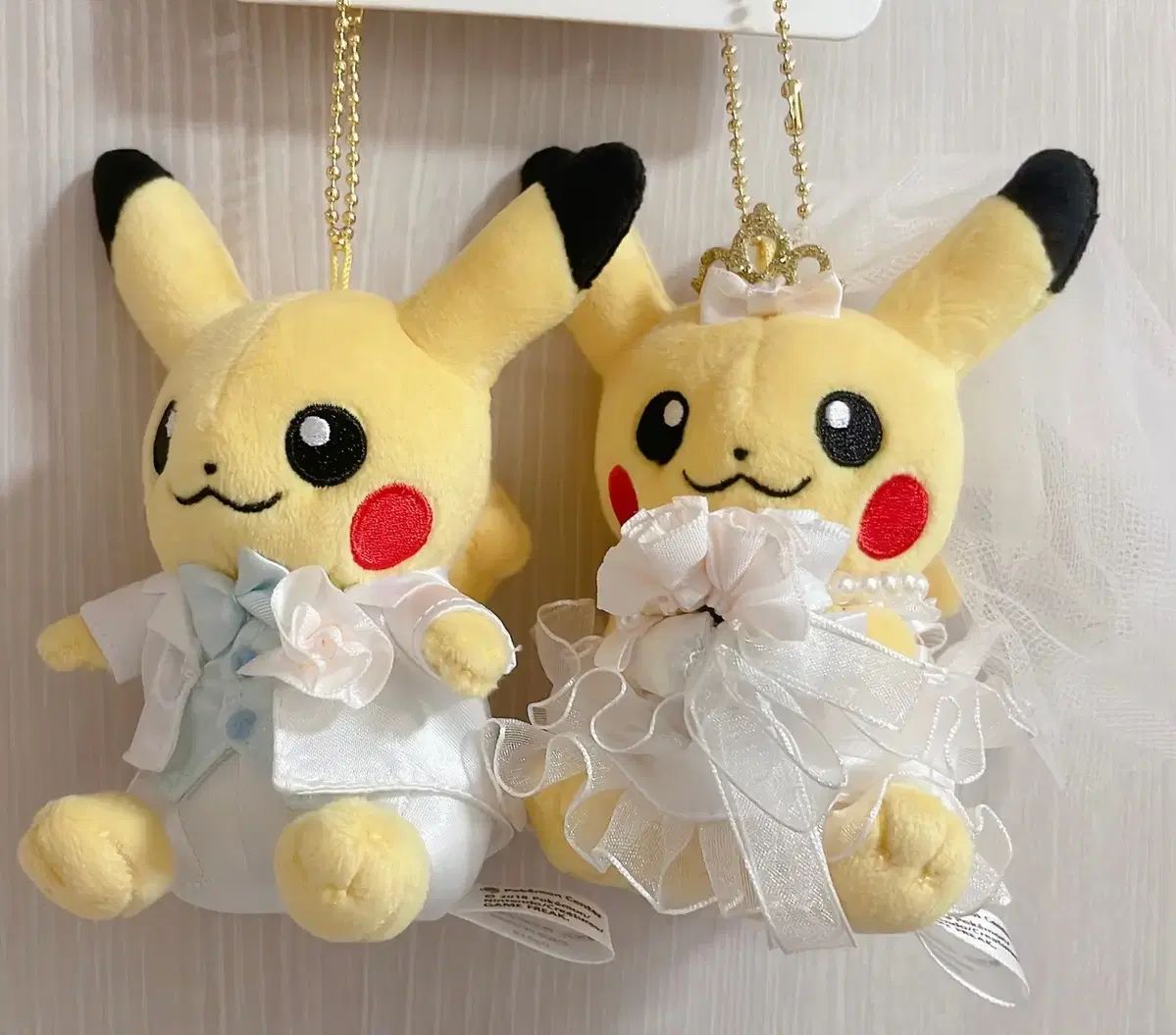 ピカチュウ ウェディングキーホルダーセット 【匿名配送】 ポケットモンスター ウェディングピカチュウ (ウェディング