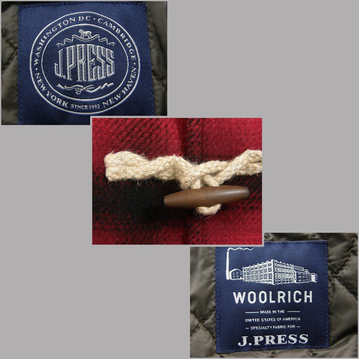 新品】 J.PRESS × WOOLRICH ／ Jプレス × ウールリッチ ダッフルコート