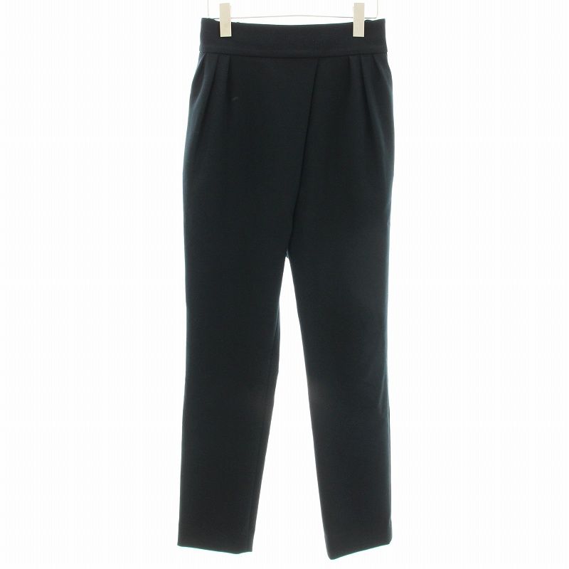 YOKOCHAN ヨーコチャン ハイウエストラップパンツ 40 ブラック