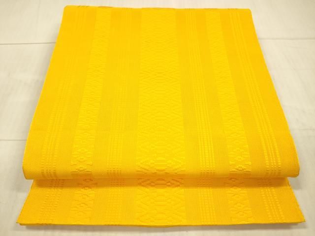 平和屋着物＊夏物 博多織 八寸名古屋帯 献上 金茶色 DAAY8018cm