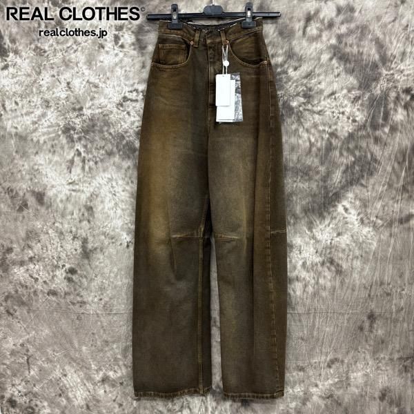 MARGIELA ブラウン ストレートデニム 6 ブラウン（茶色）系 MM6 Maison Margiela(エムエムシックス