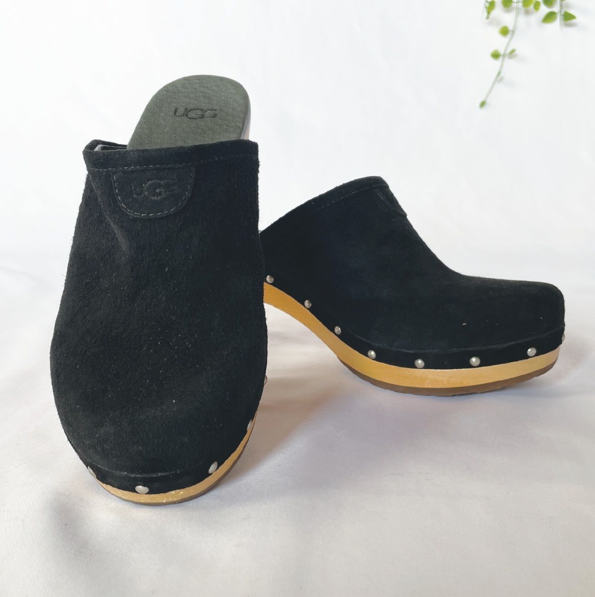 【UGG（アグ）】サボサンダル スウェード ブラック（23㎝） ✱UGG（アグ）✱サボサンダル スウェード ブラック（SIZE:23