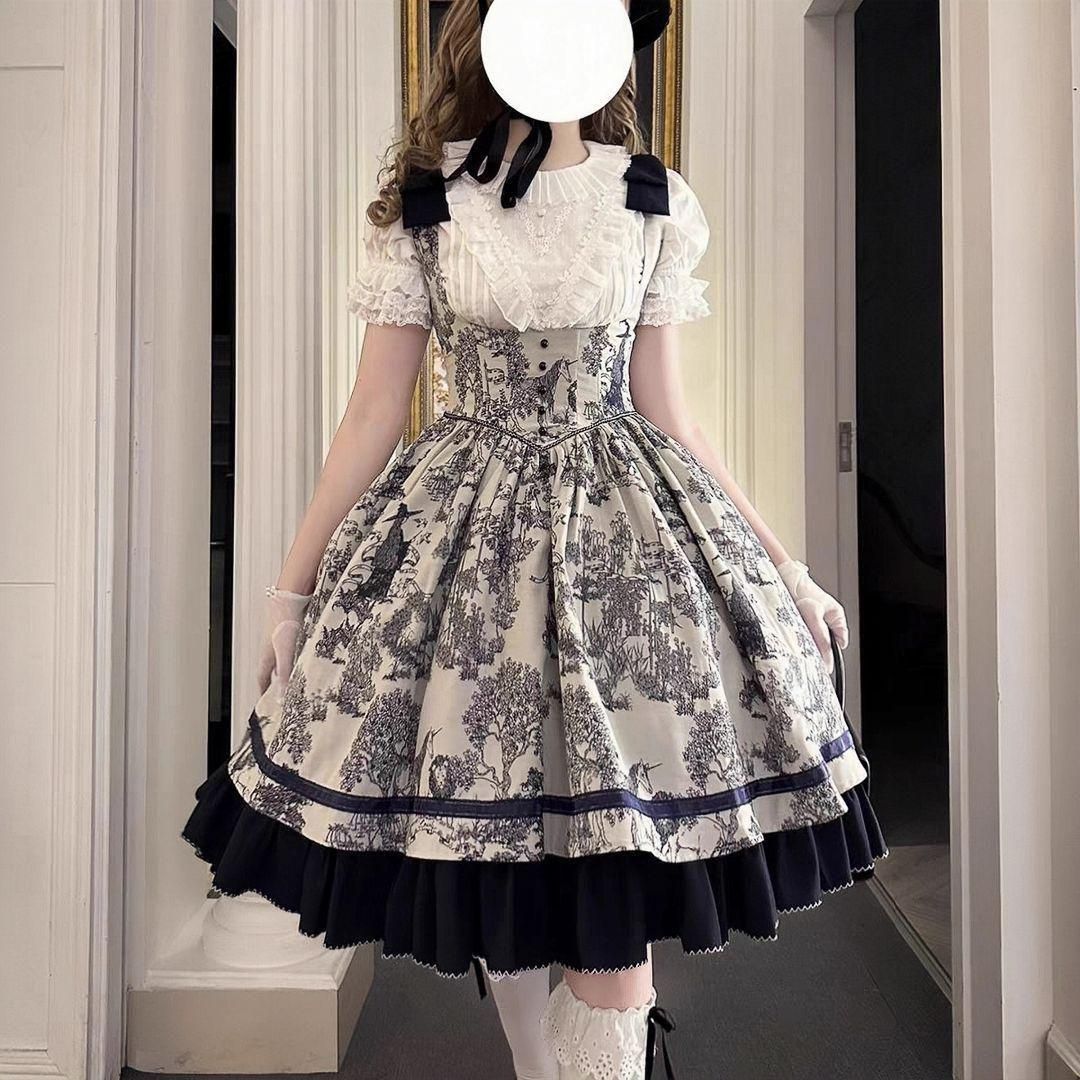 LT-144 豪華姫系 lolita 可愛 レトロ風 オリジナル 洋服 ロリータ