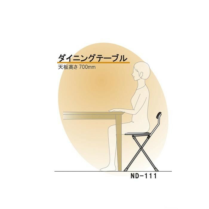 ルネセイコウ ニュー ニーダー 折りたたみチェア 完成品 ND-111 ブラック ブラック