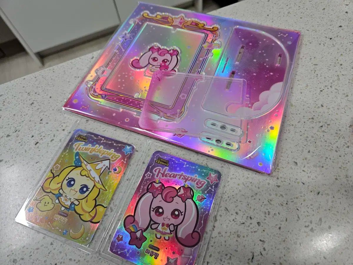 クッキーラン ティニ핑 コラボ ホログラム アクリル スタンド フォトカード