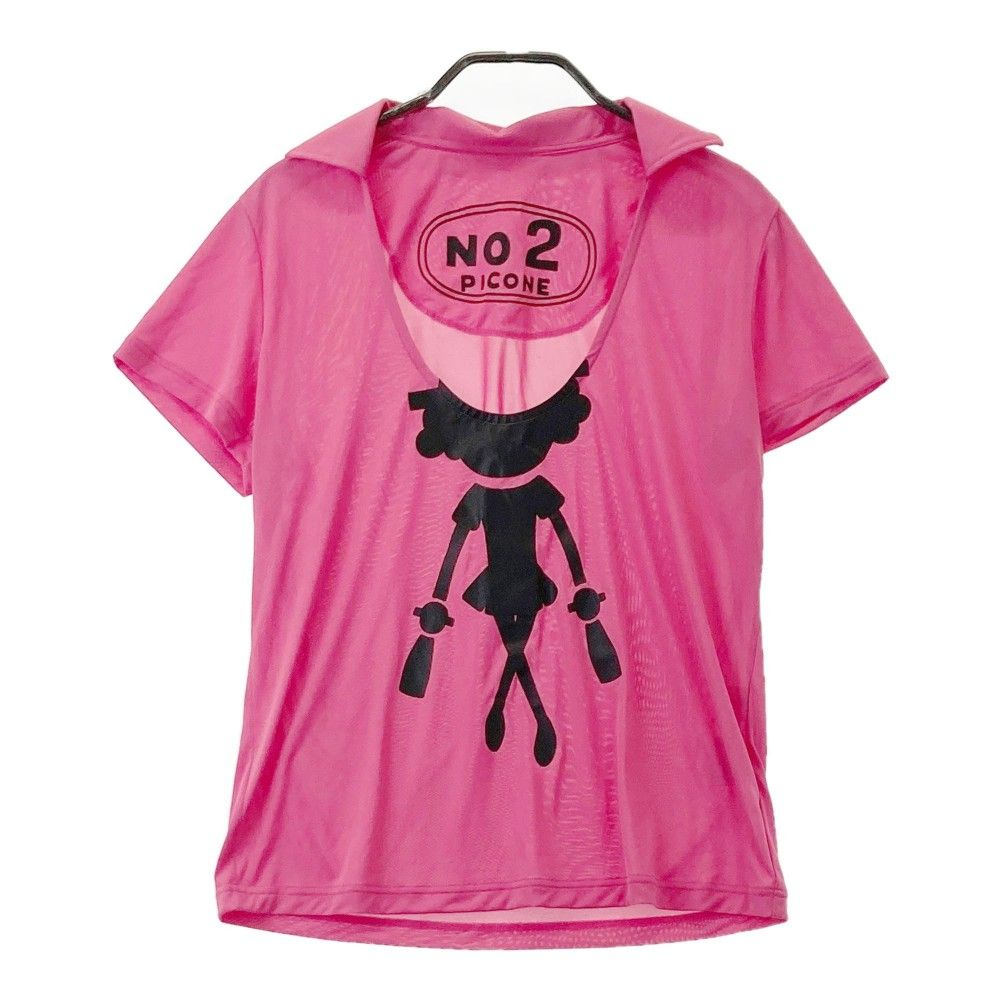 PICONE 半袖シャツ 38サイズ ピンク サイズ：1 PICONE CLUB ピッコーネクラブ 襟付き 半袖Tシャツ