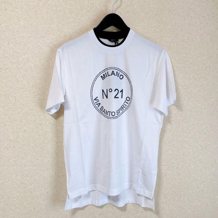 新品タグ付  ヌメロヴェントゥーノ スリット入ロゴTシャツ Mサイズ