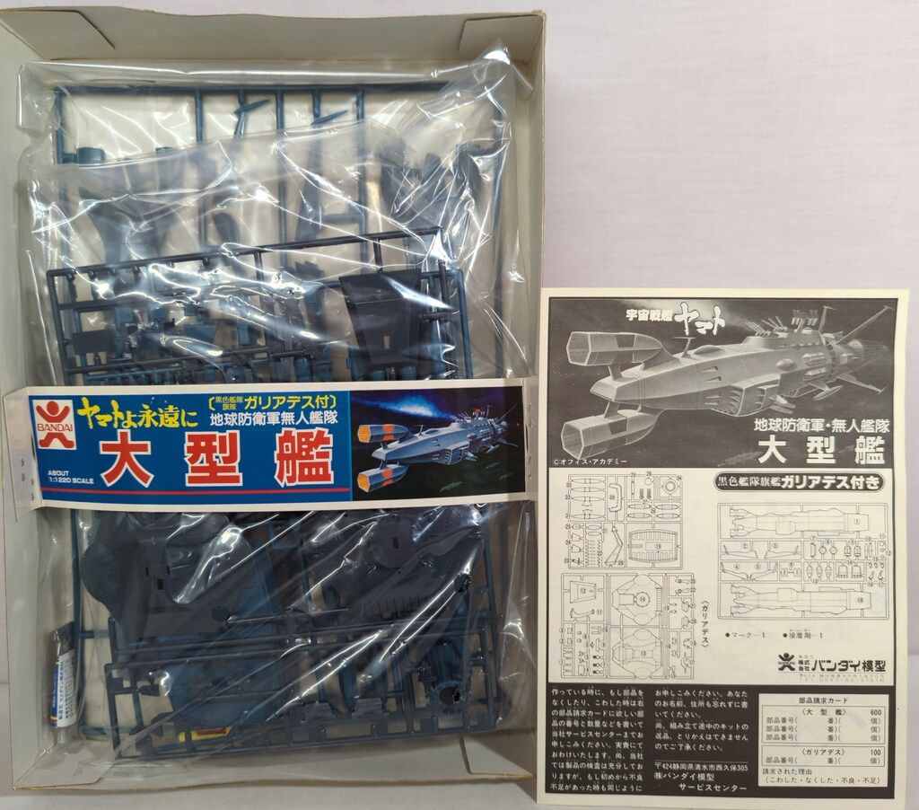 バンダイ BANDAI 1/1220 ヤマトよ永遠に 地球防衛軍無人艦隊 大型艦 宇宙