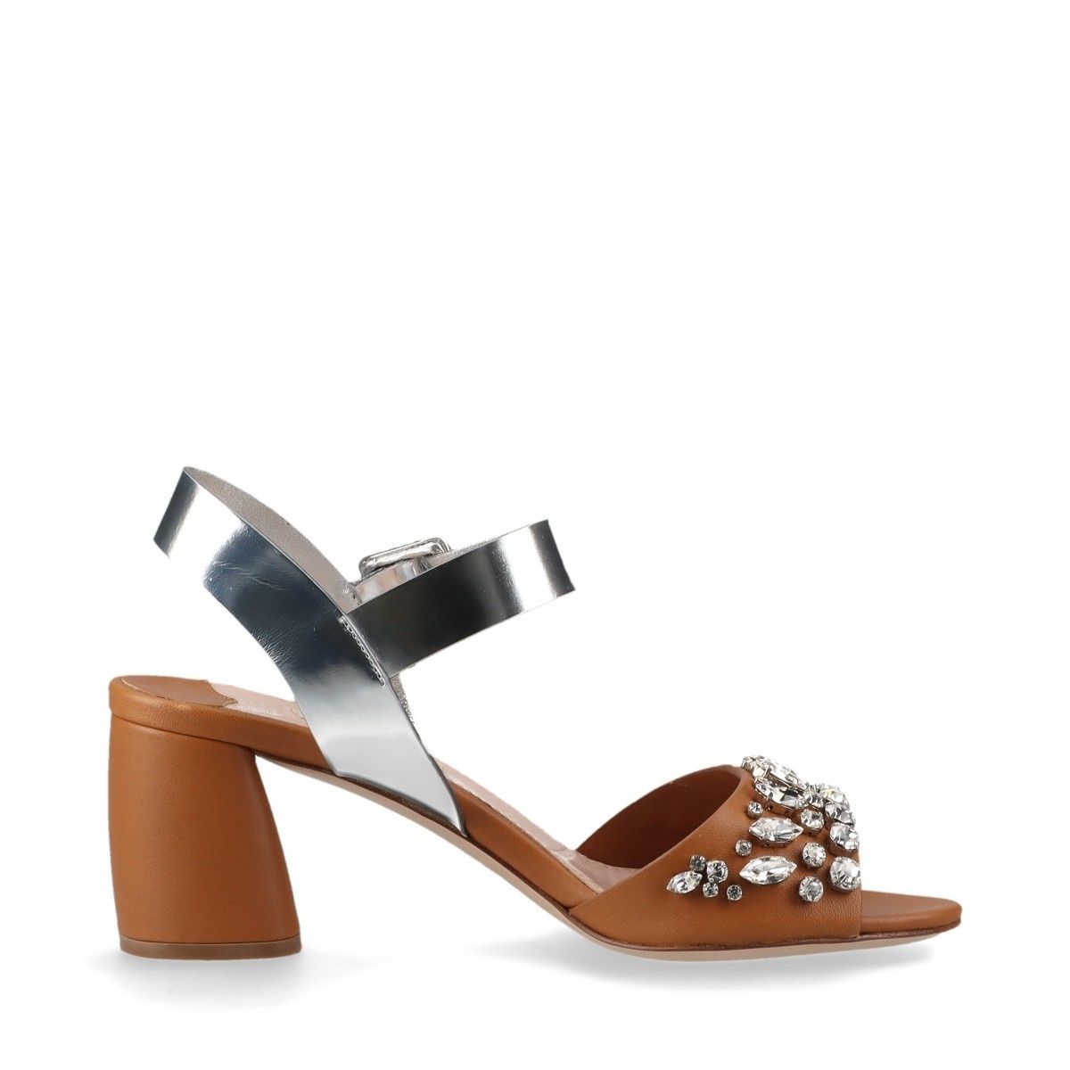 Miu Miu ミュウ ミュウ サンダル ラインストーン ヒール Size 35.5 23cm NICORILABO_COM