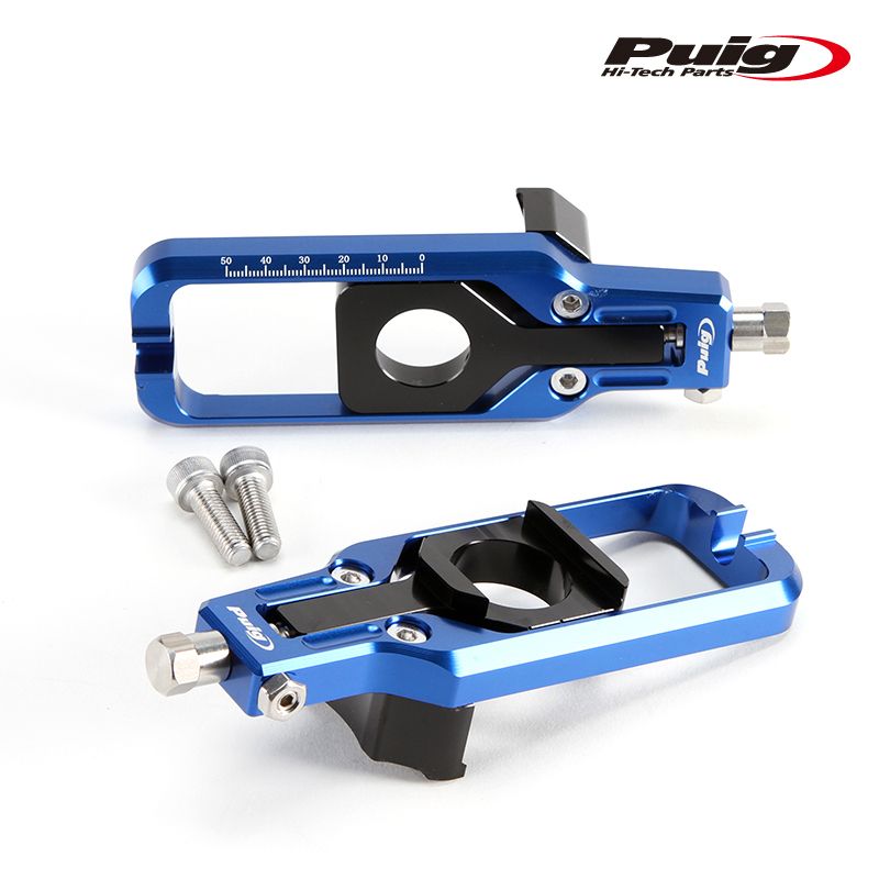 和風の Puig 20694A CHAIN TENSIONER BLUE YAMAHA YZF-R1 09-14 プーチ チェーン テンショナー