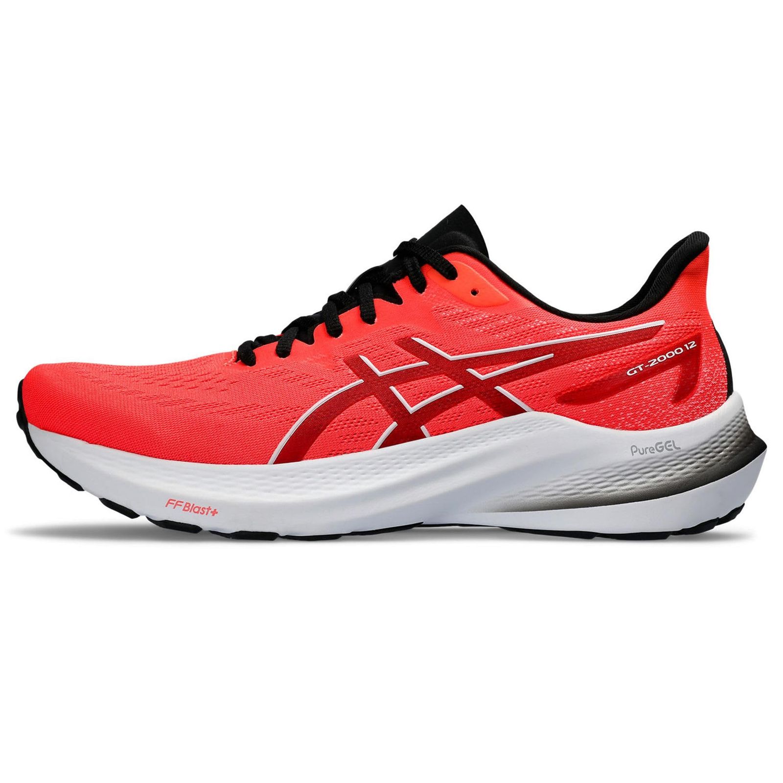 asics アシックス ランニングシューズ GT-2000 12 メンズ 600 サンライズ レッド|ホワイト 27.5 cm 2E