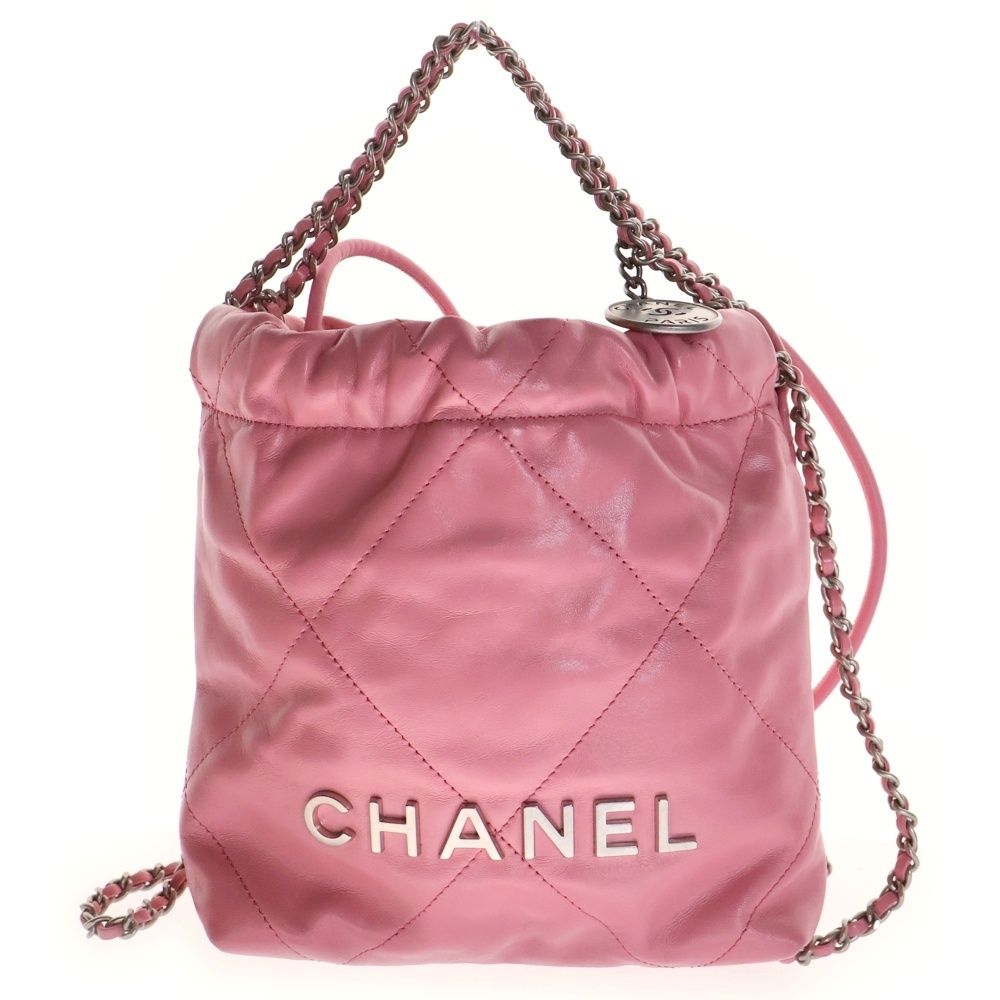 シャネル カーフスキン ロゴ 2way ハンドバッグ CJ6N**** CHANEL - CHANEL シャネル シャネル22 チェーン 2WAY ショルダー