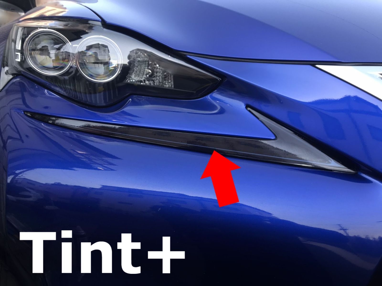 Tint+カット済みクリアランスランプ スモークフィルム30系レクサスIS