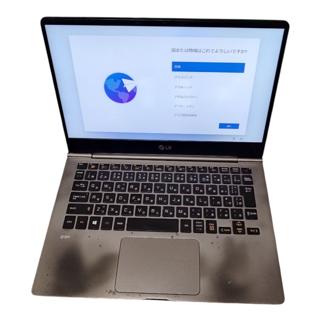 LG gram 13Z990-GA56J ノートパソコン Wi-Fi動作 のみ 外観汚れあり g am ロゴ欠け 品