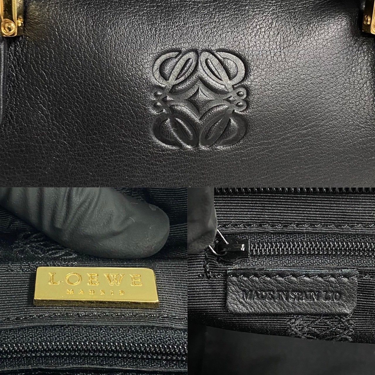 未使用保管品 保存袋付 希少品 LOEWE ロエベ アマソナ 28 アナグラム 