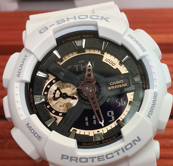 恋人たちのGショックペア G-SHOCK BABY-G ペアウォッチ ペア腕時計 カシオ 2本セット  アナデジ GA-110RG-7AJF BGA-250-1AJF お揃い プレゼント   ラッピング無料 新品 メッセージカード手書きします