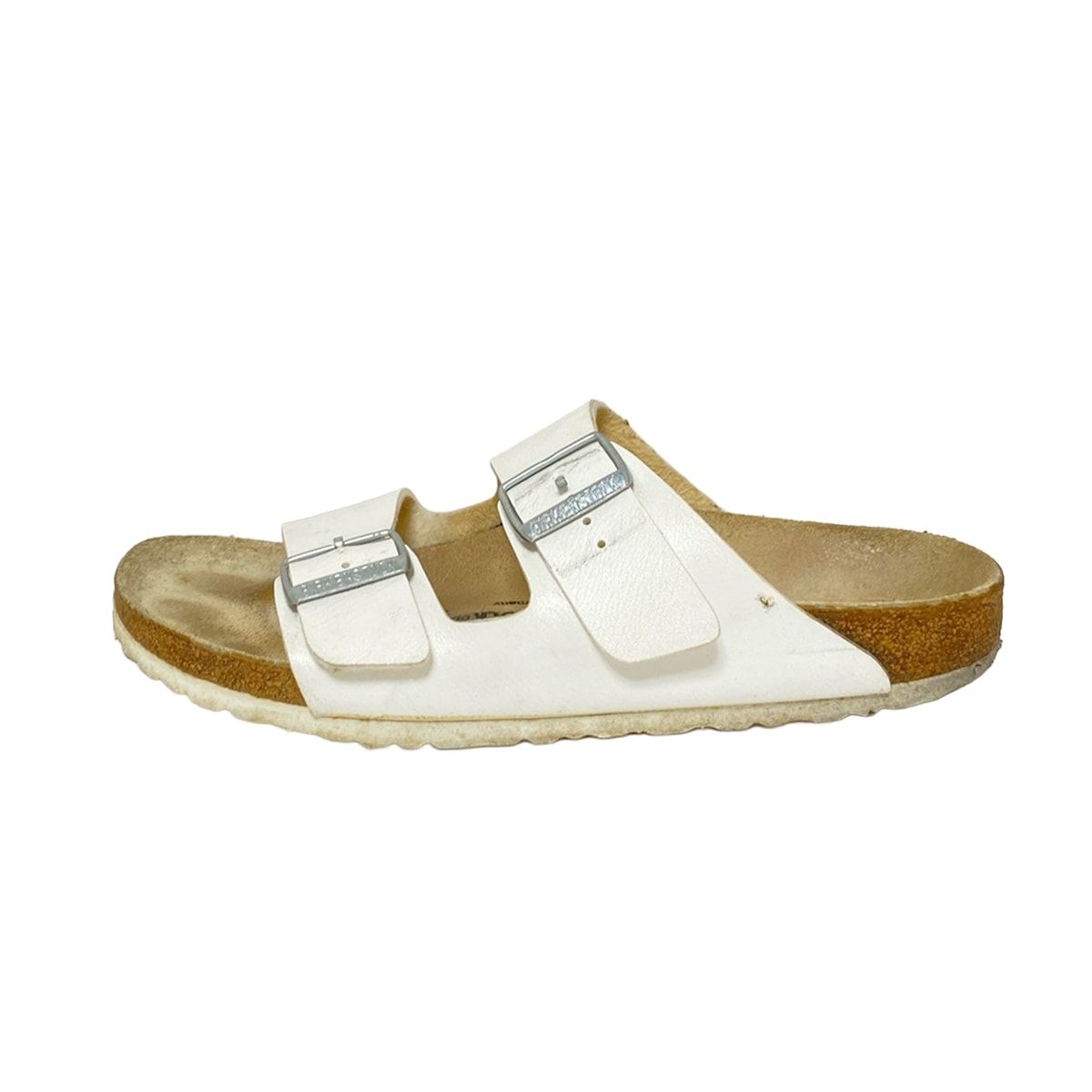 Birkenstock ホワイト サンダル 40 ジャンク』Birkenstock ホワイト サンダル 40 - メルカリ