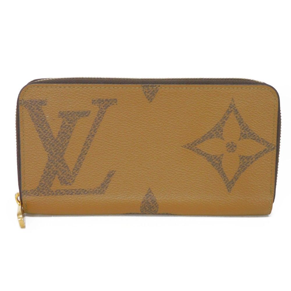 LOUIS VUITTON ルイ・ヴィトン ジッピーウォレット LVロゴ ブラウン 