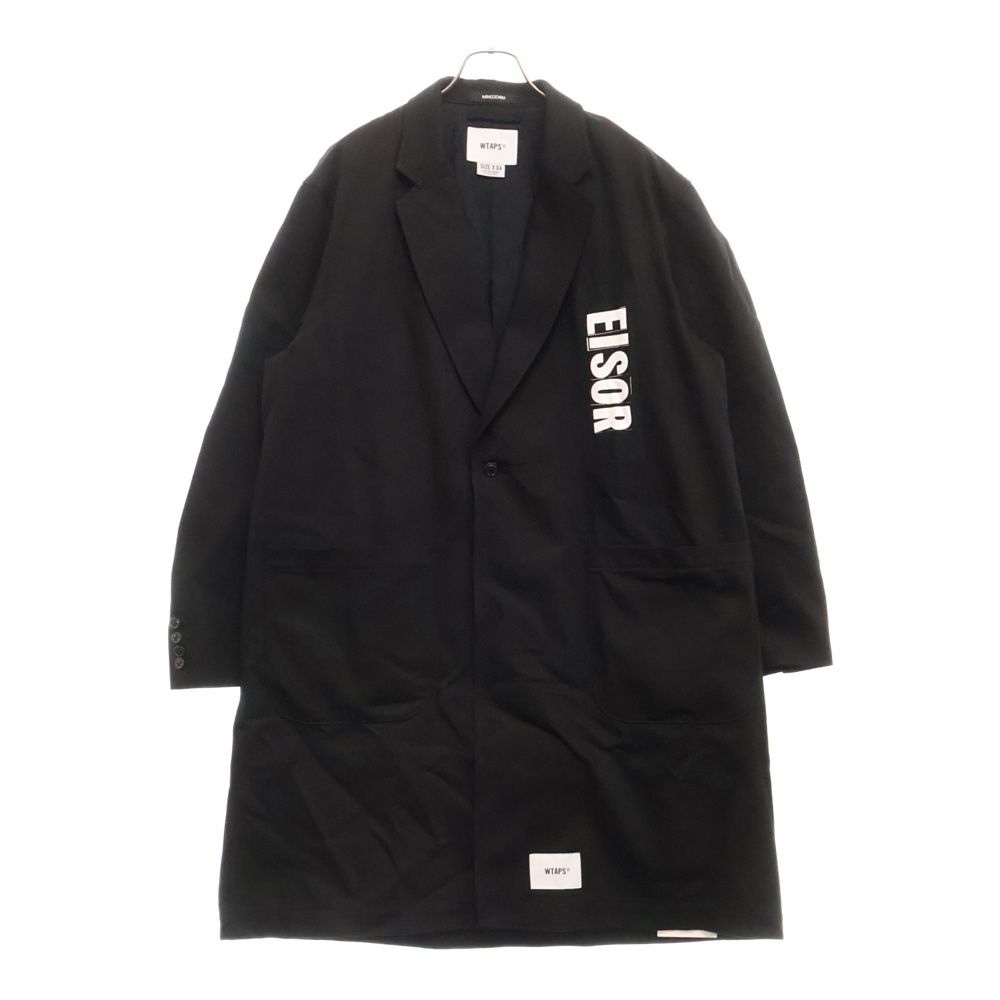 WTAPS ダブルタップス 24AW ×MINEDENIM マインデニム 裏地レオパード柄 デニム シングルコート ブラック 24TQMYD-JKM01S