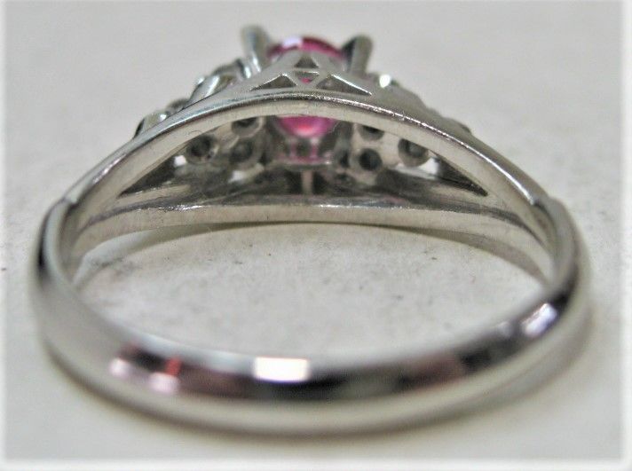 Pt900 プラチナ リング 指輪 ルビー0.35ct ダイヤ0.10ct - メルカリ