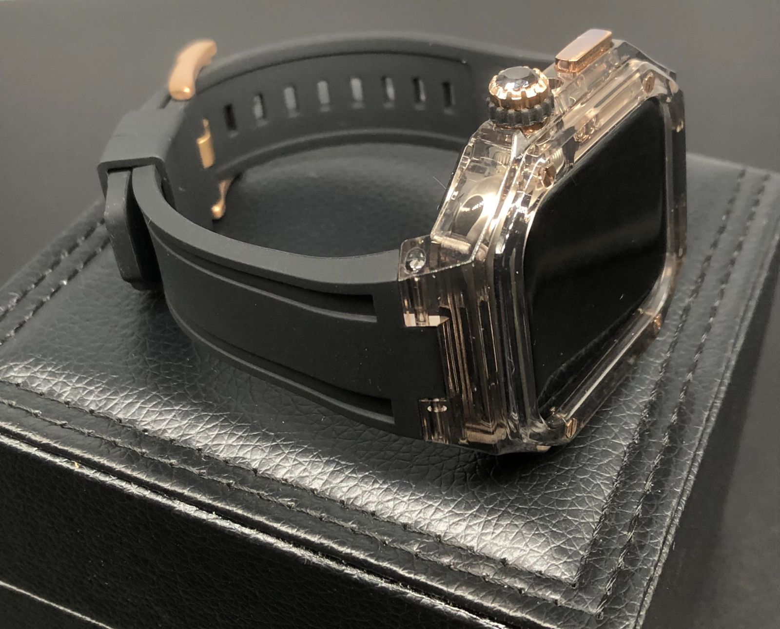 GimelZayin zc rg ブラッククリア ブラック★アップルウォッチ ラバーベルト カバー クリア ケース 40mm 41mm 44mm 45mm 46mm 49mm スポーツ メンズ レディース 4スクリュー Apple Watch バンド GimelZayin zc rg ブラッククリア ブラック★アップルウォッチ ラバーベルト カバー クリア ケース 40mm 41mm 44mm 45mm 46mm 49mm スポーツ メンズ レディース 4スクリュー Apple Watch バンド