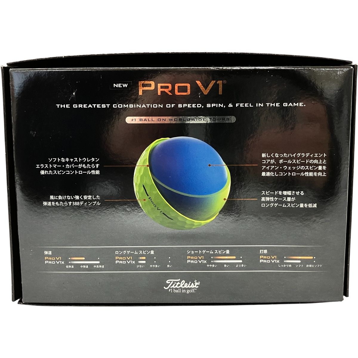 【最短翌日配送】 Titleist pro V1 イエロー 2ダース タイトリスト ゴルフ ゴルフ用品 スポーツ アウトドア H10542547