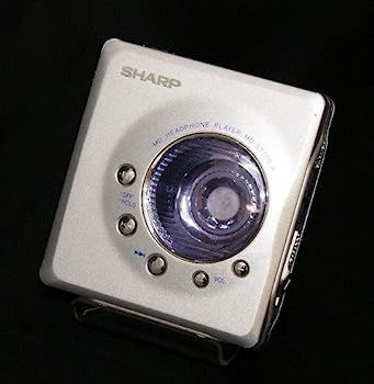 再生OK 外観極美品　新品級　SHARP MD-ST700 MDプレーヤー 中古】SHARP シャープ MD-ST700-A シルバー×ブルー ポータブル