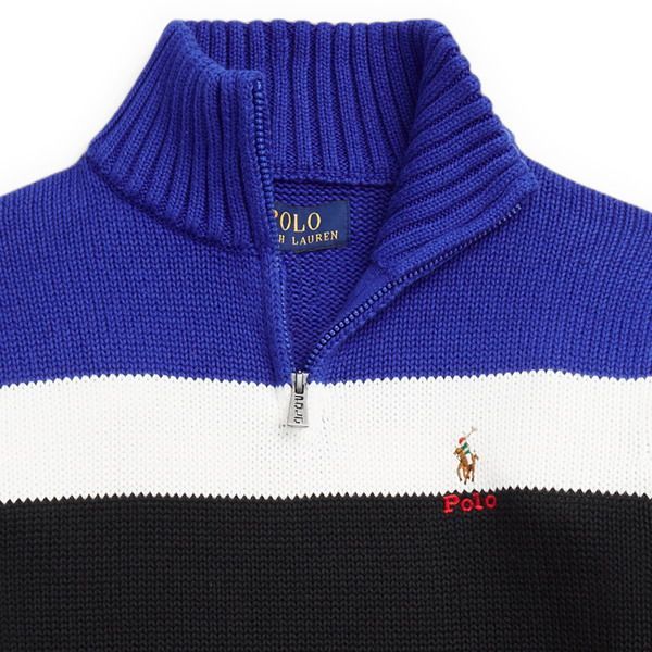 ハーフジップセーター