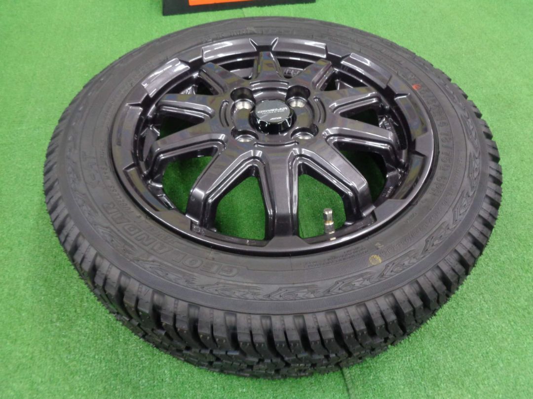 サーキュラーC10S　4.5J-14　4H100 +45　ヨコハマ　ジオランダーX-AT　155/65R14　中古セット　4本　神奈川県