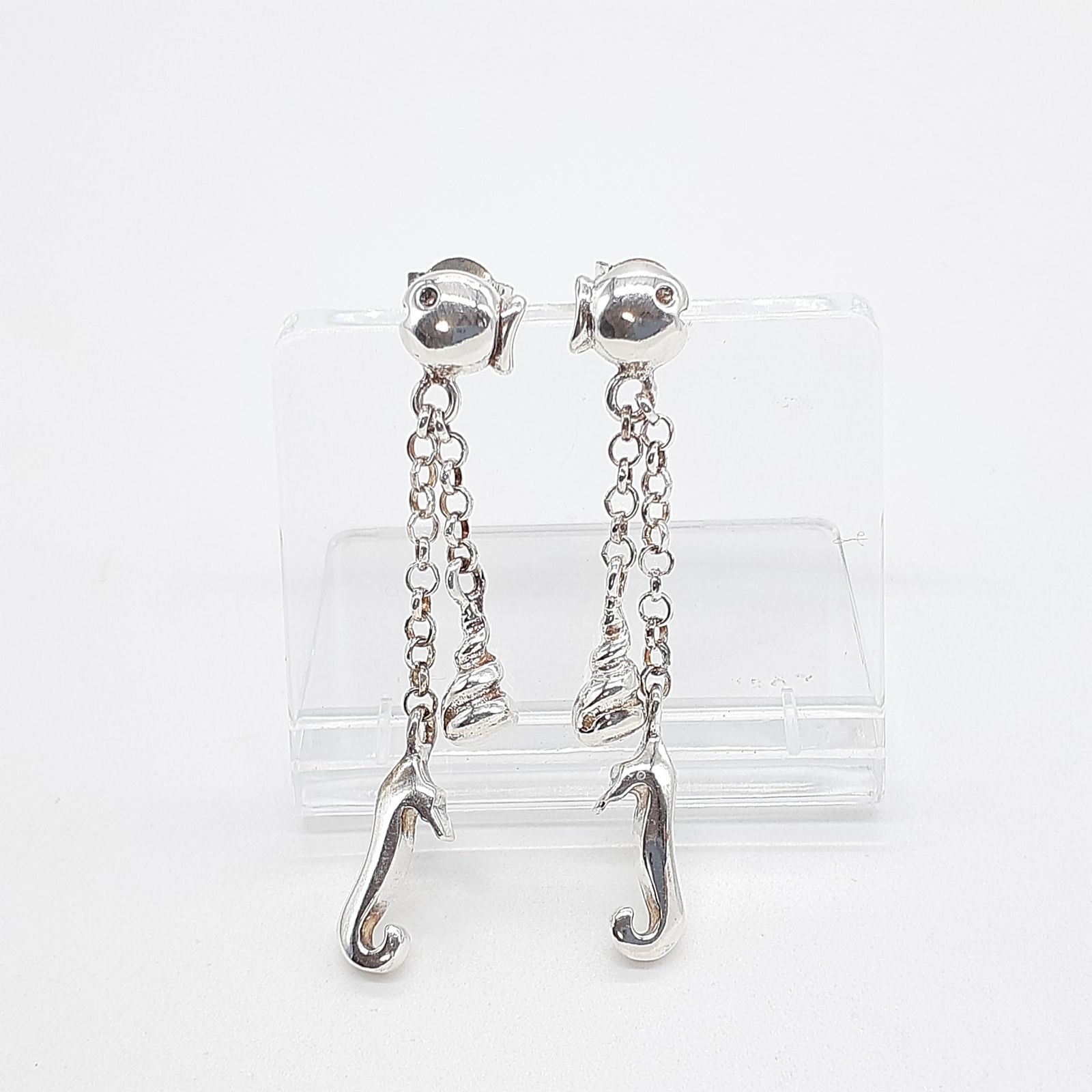 クリオブルー シルバー ピアス Clio blue ☆ おさかな ピアス シルバー