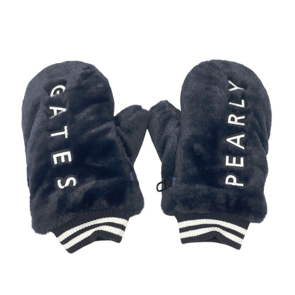 PEARLY GATES パーリーゲイツ ファー ミトン ネイビー系 240101479946 ゴルフウェア ストスト