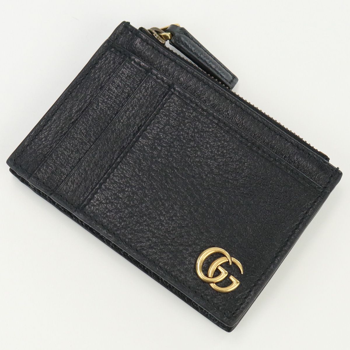 【未使用に近い】 GUCCI グッチ ケース 小銭入れ GG マーモント GUCCI グッチ コインケース 小銭入れ メンズ GGマーモント ブラック