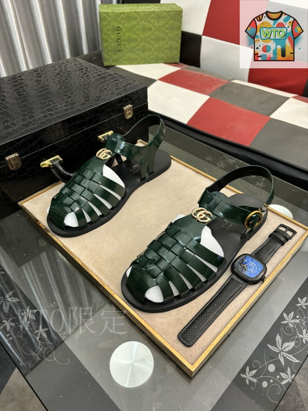 【GUCCI】グッチ パール付きサンダル グッチ GUCCI GG サンダル 408508 G2200 KU200 レディース