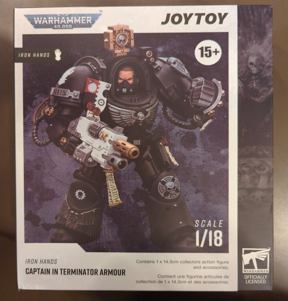 JOYTOY WARHAMMER40000 IRON HANDS CAPTAIN IN TERMINATOR ARMOUR