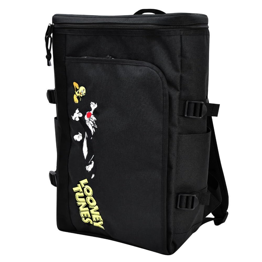 【新着商品】通勤 通学 背面ファスナー 旅行 a4 レディース 20L メンズ 大容量 大人 学生 ルーニーテューンズ 子供 リュックサック かわいい スクエア キャラクター warnerbros0004 ボックス型 ブ