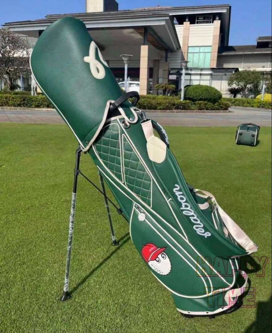 Malbon 25新作❤️マルボンカラーグリーン ゴルフバッグ キャディ