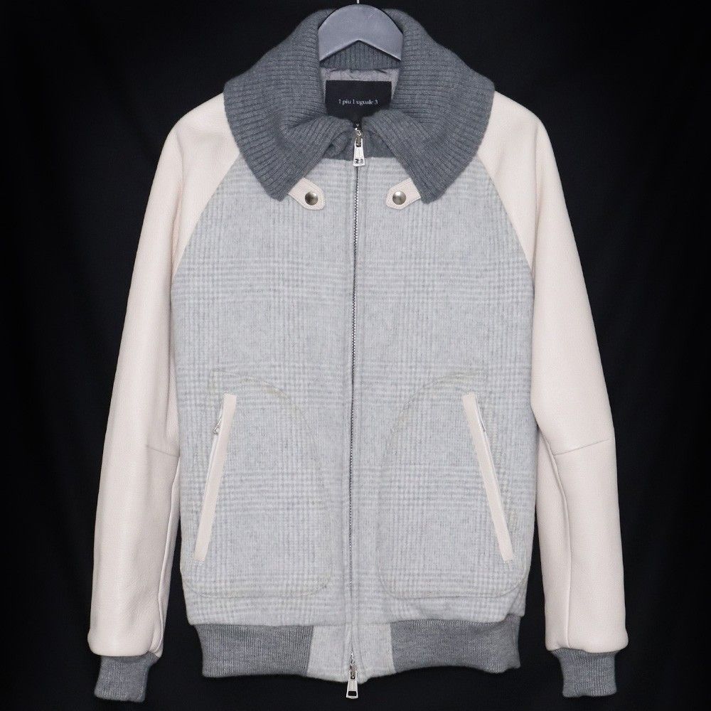 (*5様 1piu1uguale3 DONKEY ZIP STADIUM 羊革 1PIU1UGUALE3 DONKEY ZIP STADIUM / BLACK | ALL ITEM