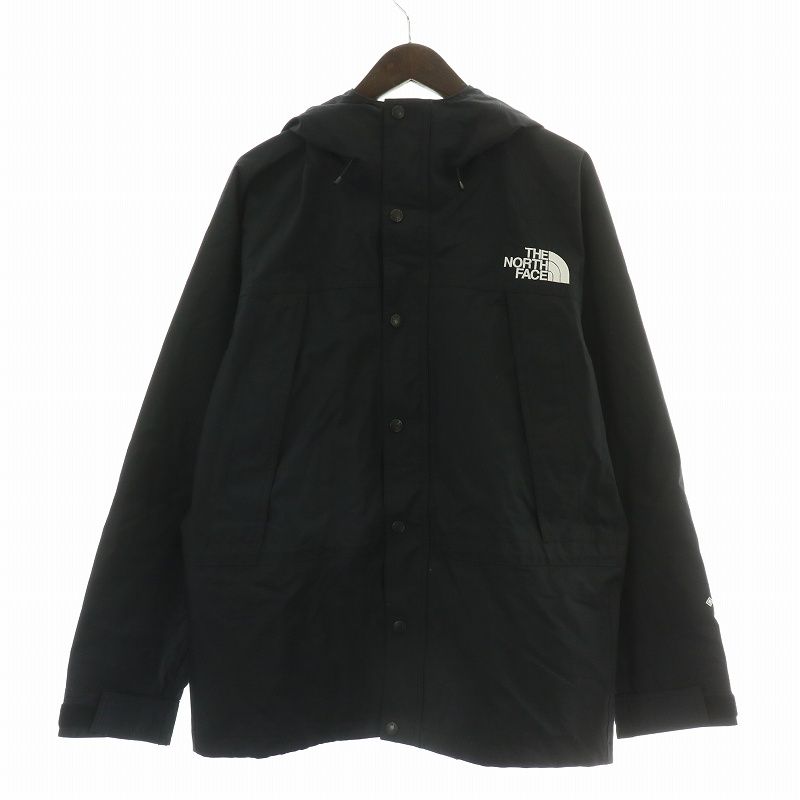 ザノースフェイス THE NORTH FACE GORE TEX MOUNTAIN LIGHT JACKET マウンテンライトジャケット アウター フード ナイロン ロゴ L 黒 ブラック NP62236 |BB