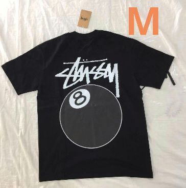 ステューシー 8ボール tシャツ stussy ストゥーシー  ブラック M