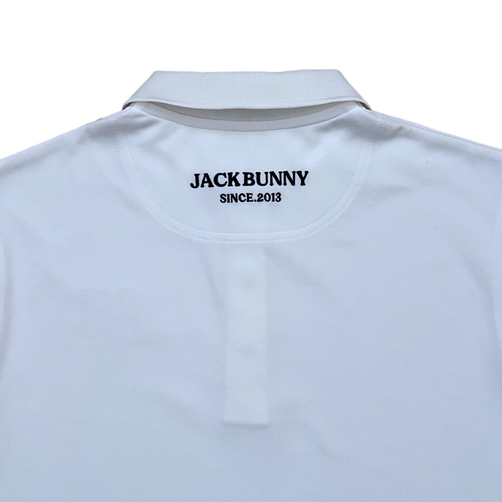 5サイズL ジャックバニー ポロシャツ ホワイト メンズ 新品 ゴルフ
