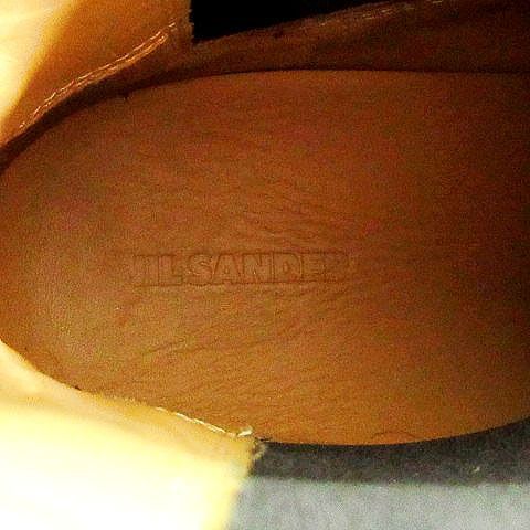ジルサンダー JIL SANDER サイドゴア ブーツ レザー チェルシーブーツ イタリア製 40 約25cm パープル系 ■U90
